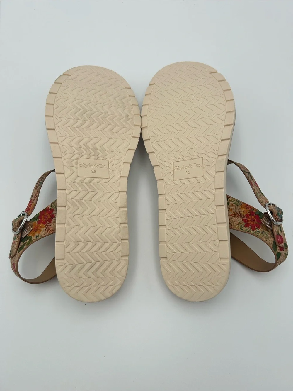 Style & Co. Floral Flat Casual Sandals